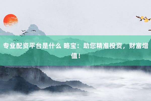 专业配资平台是什么 略宝：助您精准投资，财富增值！