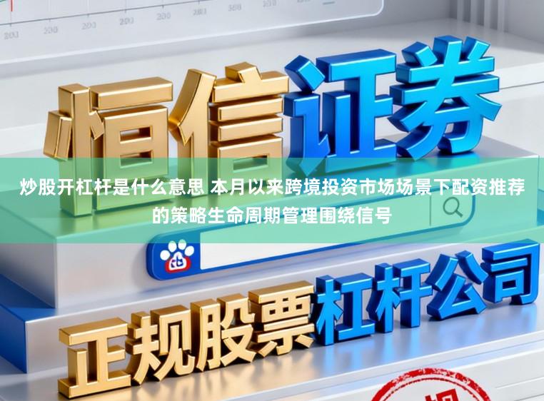炒股开杠杆是什么意思 本月以来跨境投资市场场景下配资推荐的策略生命周期管理围绕信号
