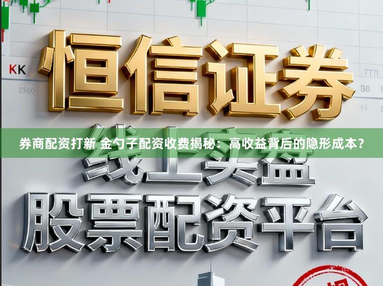 券商配资打新 金勺子配资收费揭秘:高收益背后的隐形成本?